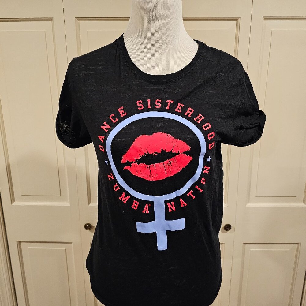 Zumba Sisterhood Black Top Size S